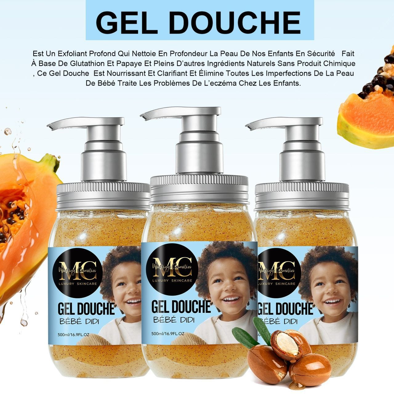 Gel Douche Bébé Didi exfoliant & clarifiant - Image 9