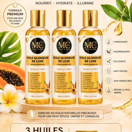 3 GLORIOUS LUXURY OILS – FACE & BODY