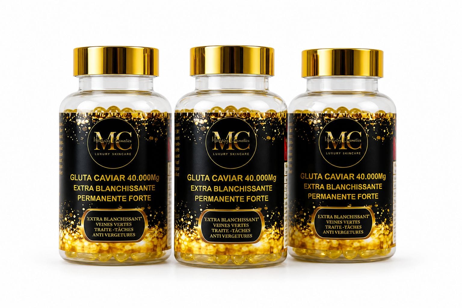 PACK 3 - GLUTA CAVIAR 40.000mg