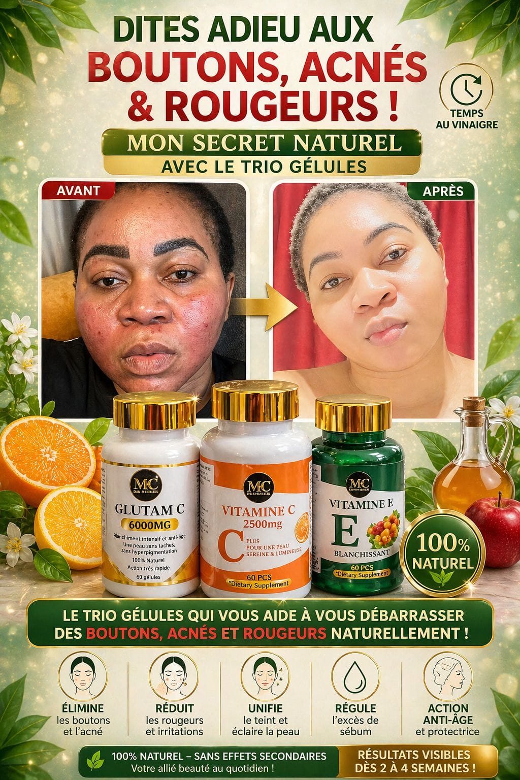 TRIO GÉLULES ÉCLAT – GLUTA MC • VITAMINE C • VITAMINE E - Image 20