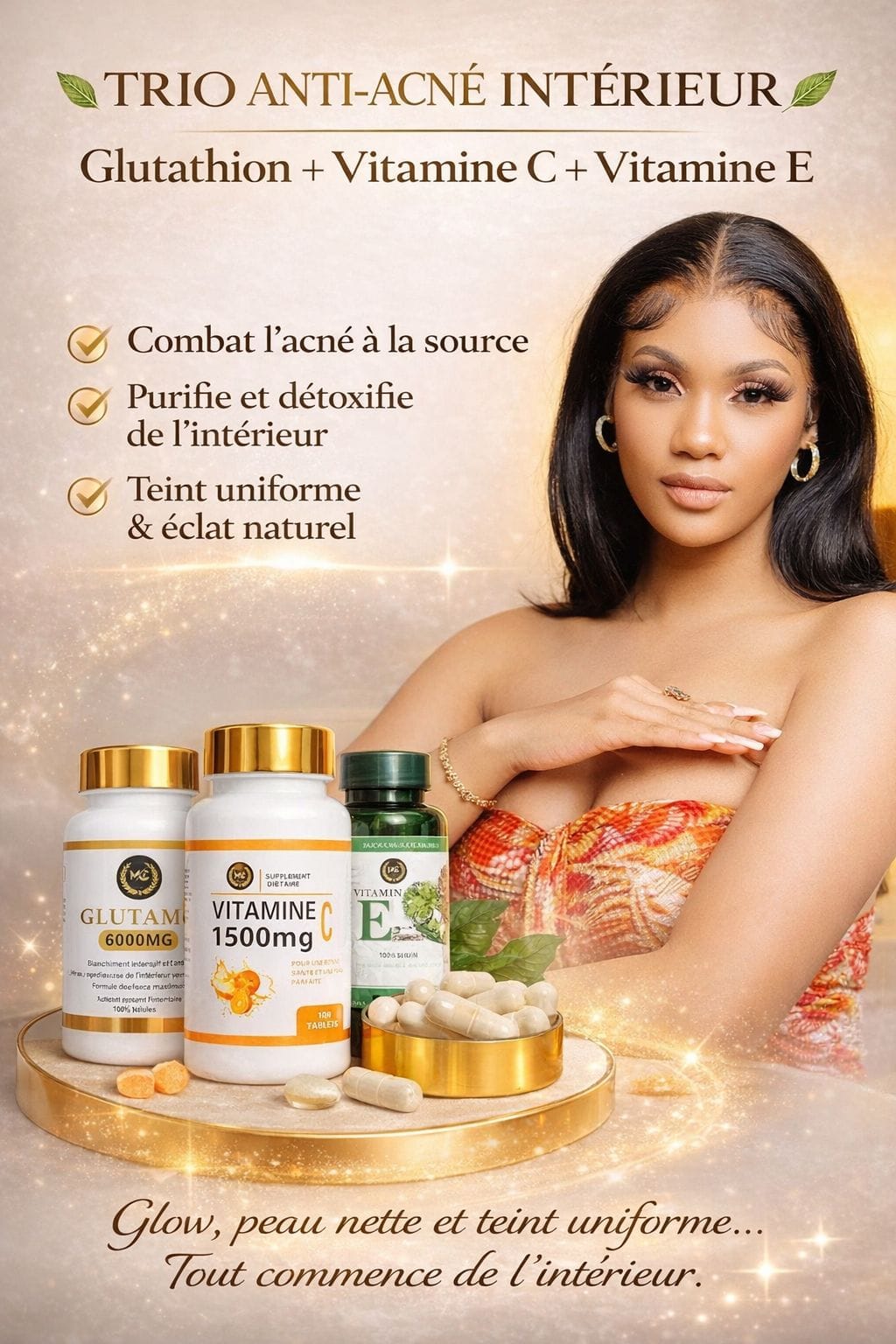 TRIO RADIANCE CAPSULES - GLUTA MC - VITAMIN C - VITAMIN E