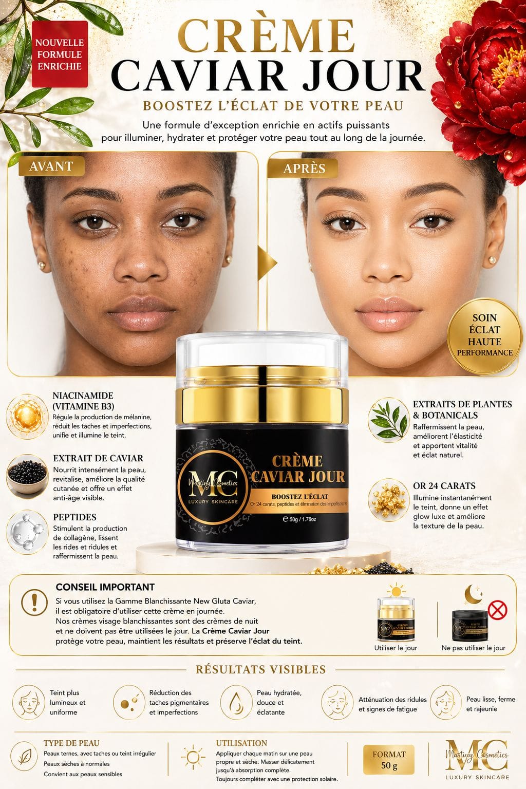 CRÈME VISAGE JOUR CAVIAR – Image 2